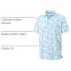 image:imageM MAELREG Mens Golf Shirt Short Sleeve Dry Fit Print Moisture Wicking Performance Patterns Collared Polo ShirtBlue Light Leaf