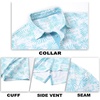 image:imageM MAELREG Mens Golf Shirt Short Sleeve Dry Fit Print Moisture Wicking Performance Patterns Collared Polo ShirtBlue Light Leaf