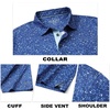 image:imageM MAELREG Mens Golf Shirt Short Sleeve Dry Fit Print Moisture Wicking Performance Patterns Collared Polo ShirtBlue Molecular Structure