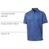 image:imageM MAELREG Mens Golf Shirt Short Sleeve Dry Fit Print Moisture Wicking Performance Patterns Collared Polo ShirtBlue Molecular Structure