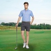 image:imageM MAELREG Mens Golf Shirt Short Sleeve Dry Fit Print Moisture Wicking Performance Patterns Collared Polo ShirtBlue Red Diamond