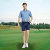 image:imageM MAELREG Mens Golf Shirt Short Sleeve Dry Fit Print Moisture Wicking Performance Patterns Collared Polo ShirtBlue Small Leaf