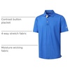 image:imageM MAELREG Mens Golf Shirt Short Sleeve Dry Fit Print Moisture Wicking Performance Patterns Collared Polo ShirtBlue Swordfish