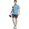 image:imageM MAELREG Mens Golf Shirt Short Sleeve Dry Fit Print Moisture Wicking Performance Patterns Collared Polo ShirtBlue White Geo