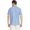 image:imageM MAELREG Mens Golf Shirt Short Sleeve Dry Fit Print Moisture Wicking Performance Patterns Collared Polo ShirtBlue White Mosaic