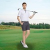 image:imageM MAELREG Mens Golf Shirt Short Sleeve Dry Fit Print Moisture Wicking Performance Patterns Collared Polo ShirtCheck Golf Tee