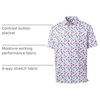 image:imageM MAELREG Mens Golf Shirt Short Sleeve Dry Fit Print Moisture Wicking Performance Patterns Collared Polo ShirtColorful Wild Goose