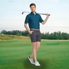 image:imageM MAELREG Mens Golf Shirt Short Sleeve Dry Fit Print Moisture Wicking Performance Patterns Collared Polo ShirtFour Leaf Clover