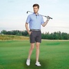image:imageM MAELREG Mens Golf Shirt Short Sleeve Dry Fit Print Moisture Wicking Performance Patterns Collared Polo ShirtGingham Mosaic