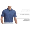 image:imageM MAELREG Mens Golf Shirt Short Sleeve Dry Fit Print Moisture Wicking Performance Patterns Collared Polo ShirtGolf Ball Tee