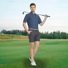 image:imageM MAELREG Mens Golf Shirt Short Sleeve Dry Fit Print Moisture Wicking Performance Patterns Collared Polo ShirtGreen Seahorse