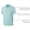 image:imageM MAELREG Mens Golf Shirt Short Sleeve Dry Fit Print Moisture Wicking Performance Patterns Collared Polo ShirtGreen White Fish