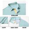 image:imageM MAELREG Mens Golf Shirt Short Sleeve Dry Fit Print Moisture Wicking Performance Patterns Collared Polo ShirtGreen White Fish