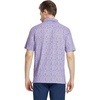 image:imageM MAELREG Mens Golf Shirt Short Sleeve Dry Fit Print Moisture Wicking Performance Patterns Collared Polo ShirtLavender Seaside Palm