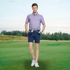 image:imageM MAELREG Mens Golf Shirt Short Sleeve Dry Fit Print Moisture Wicking Performance Patterns Collared Polo ShirtLavender Seaside Palm