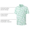 image:imageM MAELREG Mens Golf Shirt Short Sleeve Dry Fit Print Moisture Wicking Performance Patterns Collared Polo ShirtLight Green Leaf
