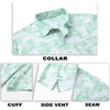 image:imageM MAELREG Mens Golf Shirt Short Sleeve Dry Fit Print Moisture Wicking Performance Patterns Collared Polo ShirtLight Green Leaf