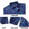 image:imageM MAELREG Mens Golf Shirt Short Sleeve Dry Fit Print Moisture Wicking Performance Patterns Collared Polo ShirtNavy Colorful Flower