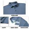 image:imageM MAELREG Mens Golf Shirt Short Sleeve Dry Fit Print Moisture Wicking Performance Patterns Collared Polo ShirtNavy Light Blue Ovals