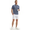 image:imageM MAELREG Mens Golf Shirt Short Sleeve Dry Fit Print Moisture Wicking Performance Patterns Collared Polo ShirtNavy White Floral