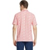 image:imageM MAELREG Mens Golf Shirt Short Sleeve Dry Fit Print Moisture Wicking Performance Patterns Collared Polo ShirtOrange White Leaf