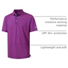 image:imageM MAELREG Mens Golf Shirt Short Sleeve Dry Fit Print Moisture Wicking Performance Patterns Collared Polo ShirtPurple Red Buffalo