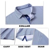 image:imageM MAELREG Mens Golf Shirt Short Sleeve Dry Fit Print Moisture Wicking Performance Patterns Collared Polo ShirtWhite Blue Circle