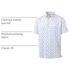 image:imageM MAELREG Mens Golf Shirt Short Sleeve Dry Fit Print Moisture Wicking Performance Patterns Collared Polo ShirtWhite Golf