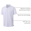 image:imageM MAELREG Mens Golf Shirt Short Sleeve Dry Fit Print Moisture Wicking Performance Patterns Collared Polo ShirtWhite Grey Sea Wave