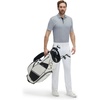 image:imageM MAELREG Mens Golf Shirt Short Sleeve Dry Fit Print Moisture Wicking Performance Patterns Collared Polo ShirtWhite Navy Clouds