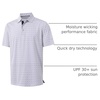 image:imageM MAELREG Mens Golf Shirt Short Sleeve Dry Fit Print Moisture Wicking Performance Patterns Collared Polo ShirtWhite Navy Swallow