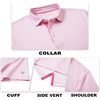 image:imageM MAELREG Mens Golf Shirt Short Sleeve Dry Fit Print Moisture Wicking Performance Patterns Collared Polo ShirtWhite Pink Floral