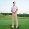 image:imageM MAELREG Mens Golf Shirt Short Sleeve Dry Fit Print Moisture Wicking Performance Patterns Collared Polo ShirtWhite Pizza
