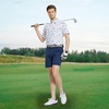 image:imageM MAELREG Mens Golf Shirt Short Sleeve Dry Fit Print Moisture Wicking Performance Patterns Collared Polo ShirtWhite Skull