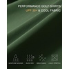 image:imageM MAELREG Mens Golf Shirts Collarless Performance Dry Fit Moisture Wicking Casual Solid Short Sleeve Henley Shirts for MenArmy Green