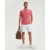 image:imageM MAELREG Mens Golf Shirts Collarless Performance Dry Fit Moisture Wicking Casual Solid Short Sleeve Henley Shirts for MenBrick Red