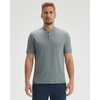 image:imageM MAELREG Mens Golf Shirts Collarless Performance Dry Fit Moisture Wicking Casual Solid Short Sleeve Henley Shirts for MenGrey