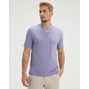 image:imageM MAELREG Mens Golf Shirts Collarless Performance Dry Fit Moisture Wicking Casual Solid Short Sleeve Henley Shirts for MenLavender