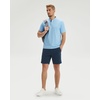 image:imageM MAELREG Mens Golf Shirts Collarless Performance Dry Fit Moisture Wicking Casual Solid Short Sleeve Henley Shirts for MenLight Blue