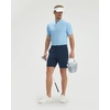 image:imageM MAELREG Mens Golf Shirts Collarless Performance Dry Fit Moisture Wicking Casual Solid Short Sleeve Henley Shirts for MenLight Blue