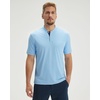 image:imageM MAELREG Mens Golf Shirts Collarless Performance Dry Fit Moisture Wicking Casual Solid Short Sleeve Henley Shirts for MenLight Blue