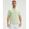 image:imageM MAELREG Mens Golf Shirts Collarless Performance Dry Fit Moisture Wicking Casual Solid Short Sleeve Henley Shirts for MenLight Green