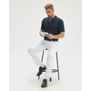 image:imageM MAELREG Mens Golf Shirts Collarless Performance Dry Fit Moisture Wicking Casual Solid Short Sleeve Henley Shirts for MenNavy