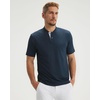 image:imageM MAELREG Mens Golf Shirts Collarless Performance Dry Fit Moisture Wicking Casual Solid Short Sleeve Henley Shirts for MenNavy