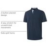 image:imageM MAELREG Mens Golf Shirts Collarless Performance Dry Fit Moisture Wicking Casual Solid Short Sleeve Henley Shirts for MenNavy