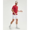 image:imageM MAELREG Mens Golf Shirts Collarless Performance Dry Fit Moisture Wicking Casual Solid Short Sleeve Henley Shirts for MenRed