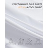 image:imageM MAELREG Mens Golf Shirts Collarless Performance Dry Fit Moisture Wicking Casual Solid Short Sleeve Henley Shirts for MenWhite