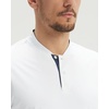 image:imageM MAELREG Mens Golf Shirts Collarless Performance Dry Fit Moisture Wicking Casual Solid Short Sleeve Henley Shirts for MenWhite