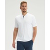 image:imageM MAELREG Mens Golf Shirts Collarless Performance Dry Fit Moisture Wicking Casual Solid Short Sleeve Henley Shirts for MenWhite
