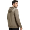 image:imageM MAELREG Mens Hoodies Pullover Performance Lightweight Hoodies For Men With 2 Pocket Dry Fit Wicking Stretch Golf SweatshirtBrown Melange